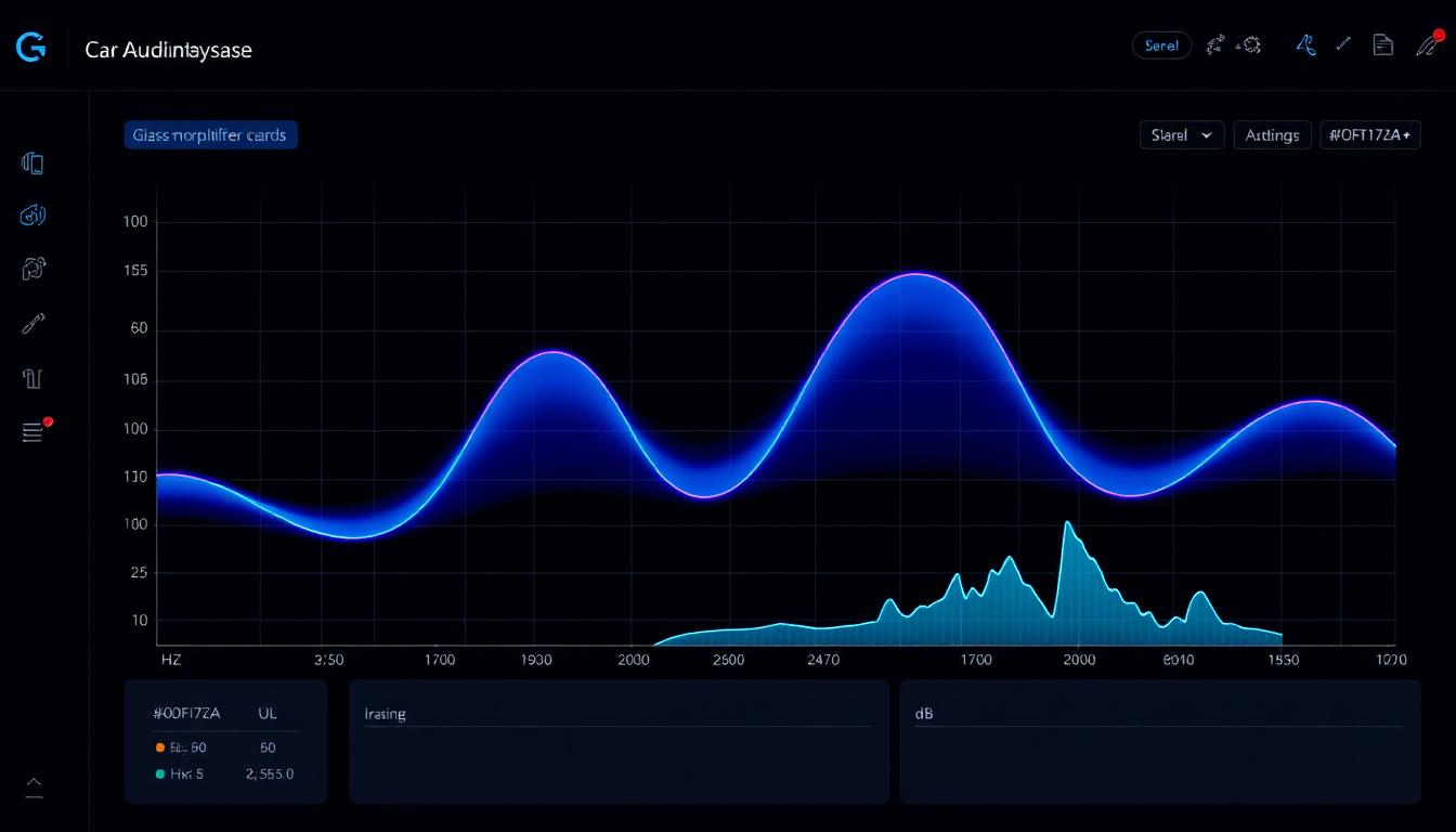 Gráfico de resposta em frequência de caixa acústica